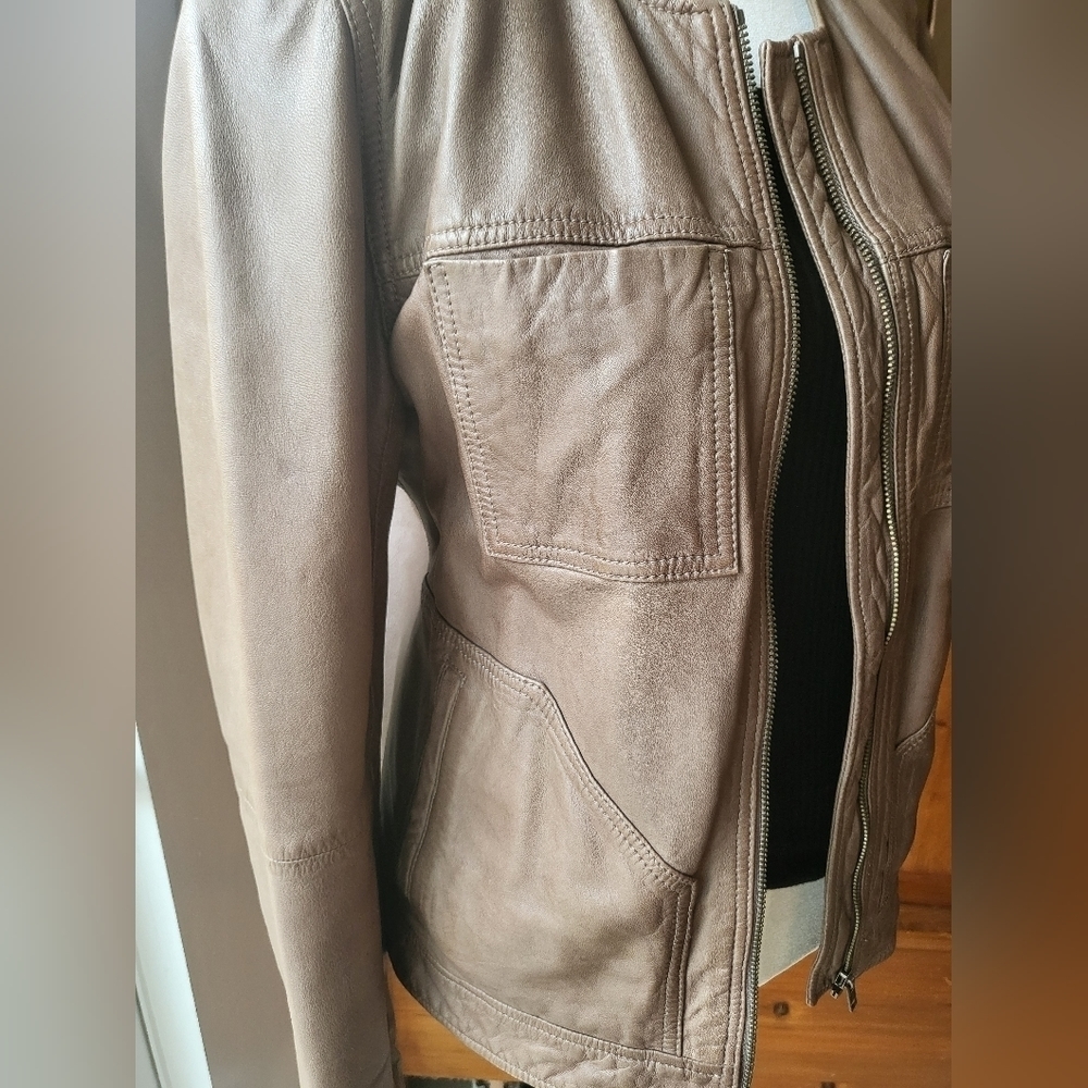 Hinge Lambskin Leather Jacket - image 2